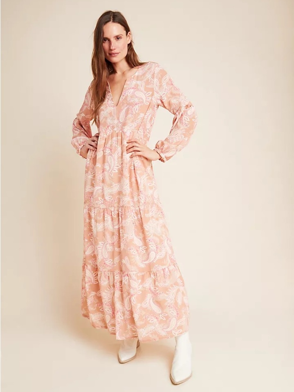 Bernadette Silk Maxi Dress - Kachel x Anthropologie